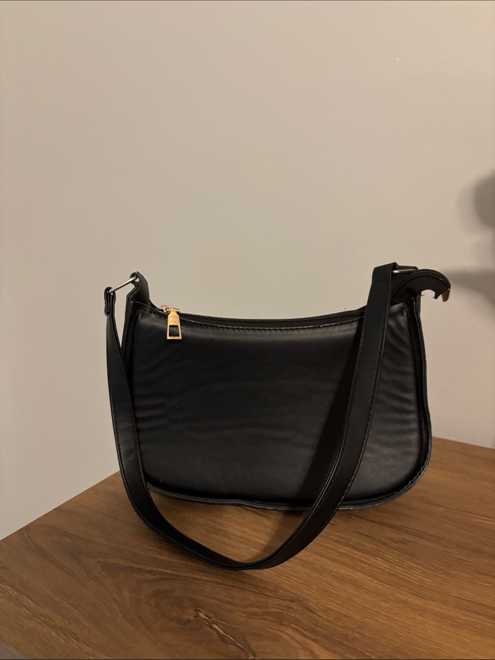 Classic Black Shoulder Bag